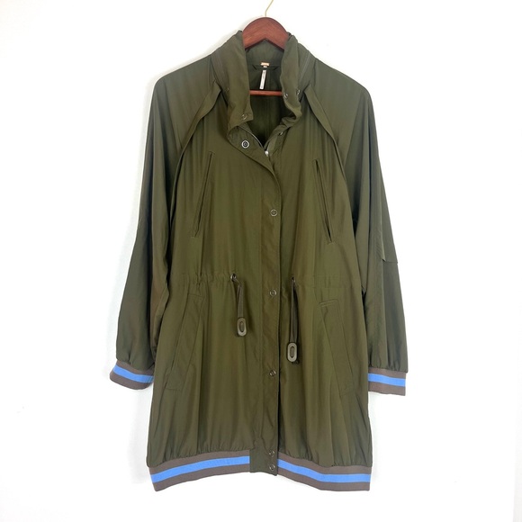 Free People Windswept Hooded Jacket Green Size Small - Picture 6 of 13